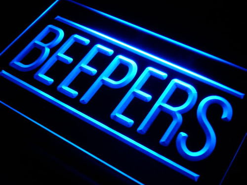 Beepers (Pagers) Services Neon Light Sign